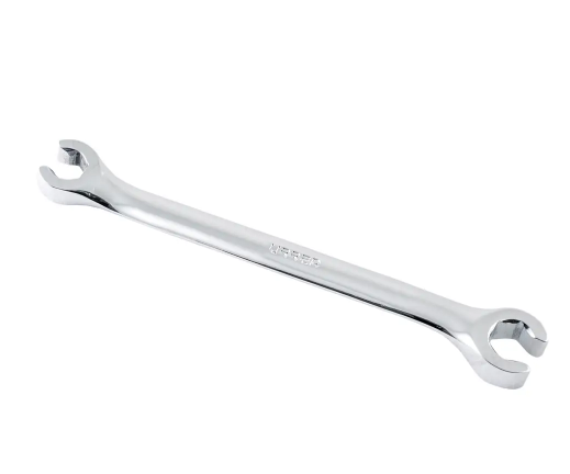 Flare Nut Wrench: Alloy Stee;, Satin 15 mm_17 mm Head Size, 7