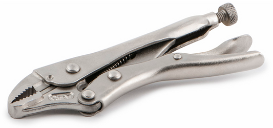 Locking Plier: Curved, Lever, 10 inch overall