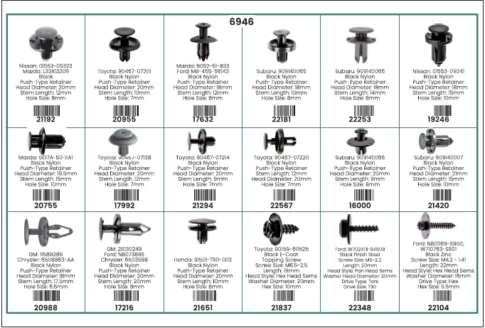 Clip and Fastener Kits